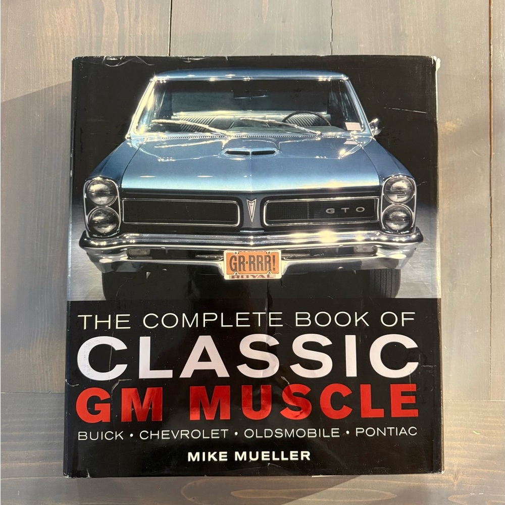 Classic GM Muscle Car Hardcover Book